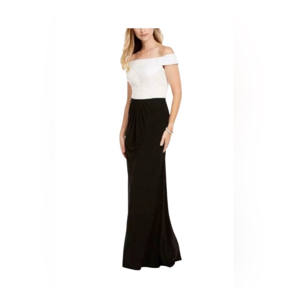 Adrianna Papell Black and White Dress